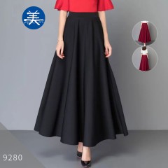 KMN9280 黑色90cm長 半身裙